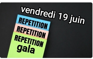 Répétition du gala